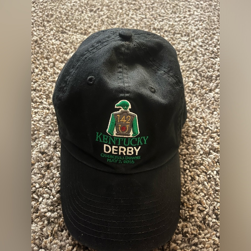 Black Kentucky Derby Cap 142 Churchill Downs one sise
